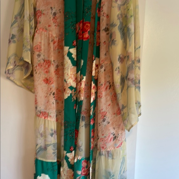 Kori Blue Bell Sleeve Sundress Resort Wear - Picture 4 of 9